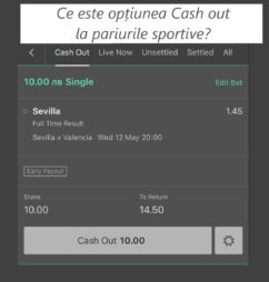 Optiunea cash out