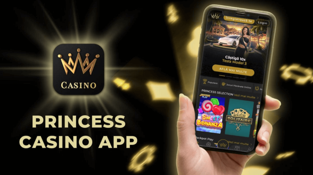 Aplicație mobilă a cazinoului Princess Casino pentru iOS și Android
