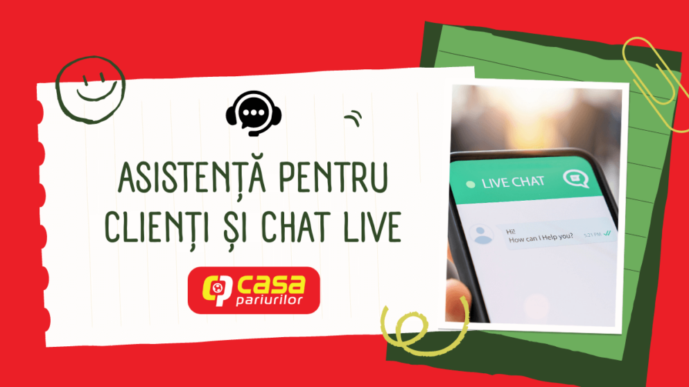 Asistență pentru clienți Casa Pariurilor și chat live