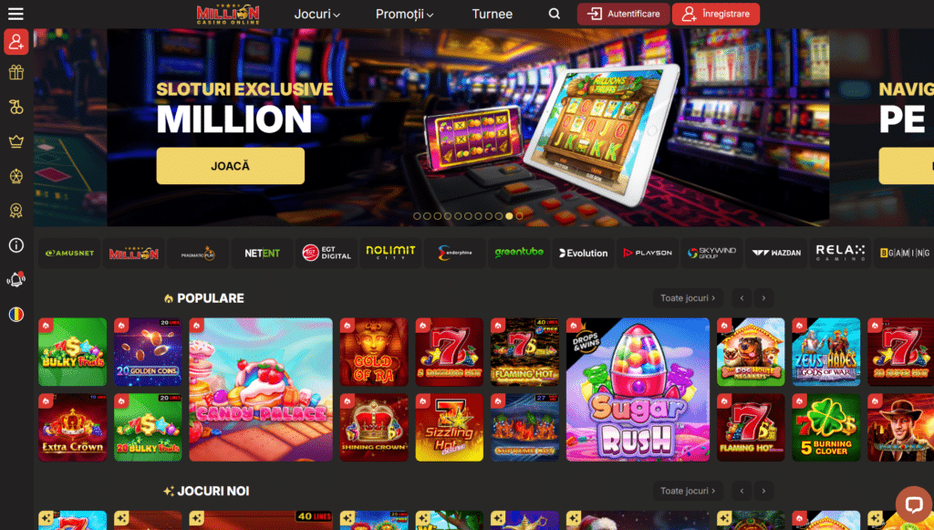 Jocuri cu sloturi la Million Casino