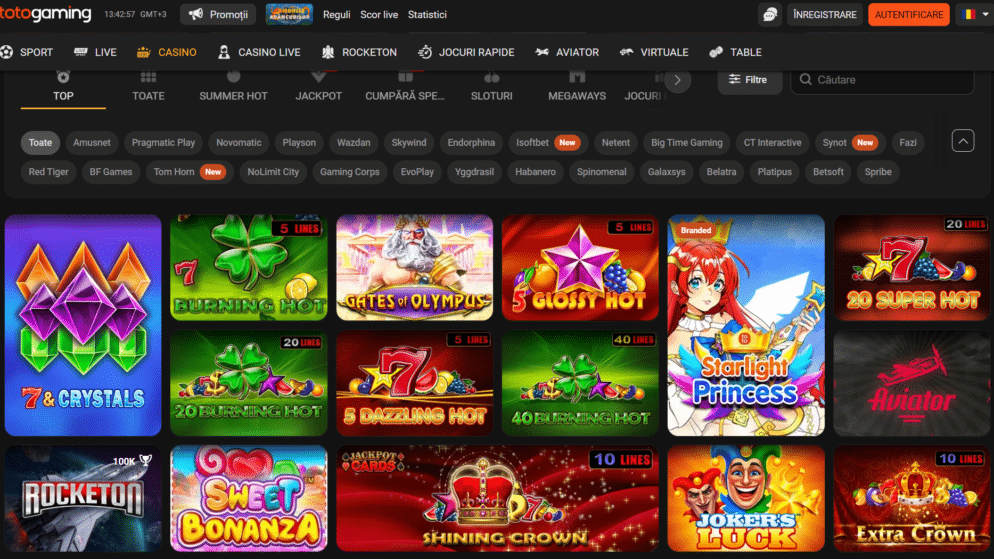 Jocuri cu sloturi la TotoGaming Casino
