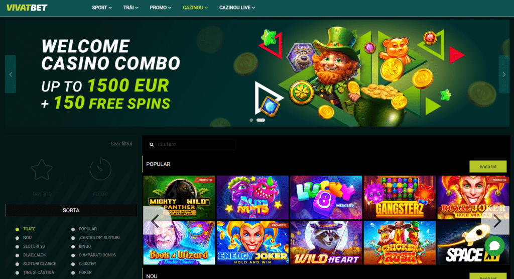 Jocuri cu sloturi la Vivabet Casino