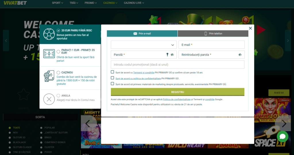 Cum să vă înregistrați la Vivabet Casino - ghid pas cu pas pentru procesul de înregistrare