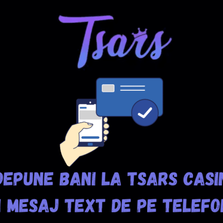 Pot depune bani la Tsars Casino cu un mesaj text de pe telefon?