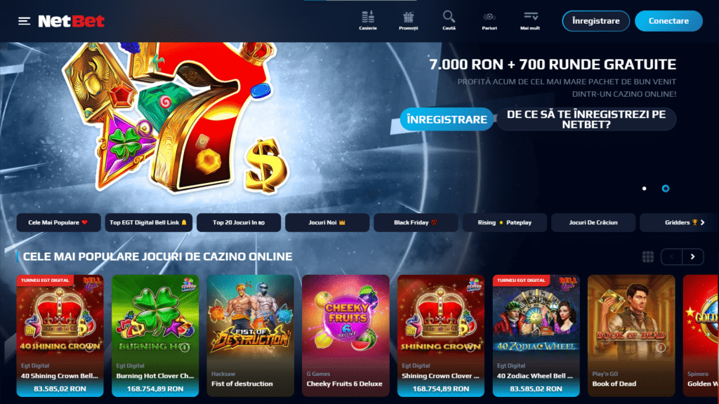 Jocuri cu sloturi la Netbet Casino