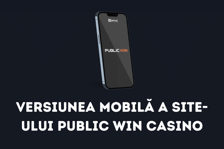 Versiunea mobilă a site-ului Public Win Casino
