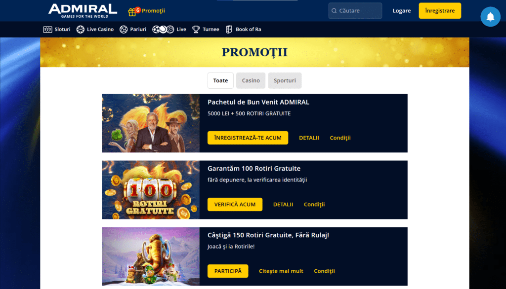 Bonus de bun venit pentru cazinou