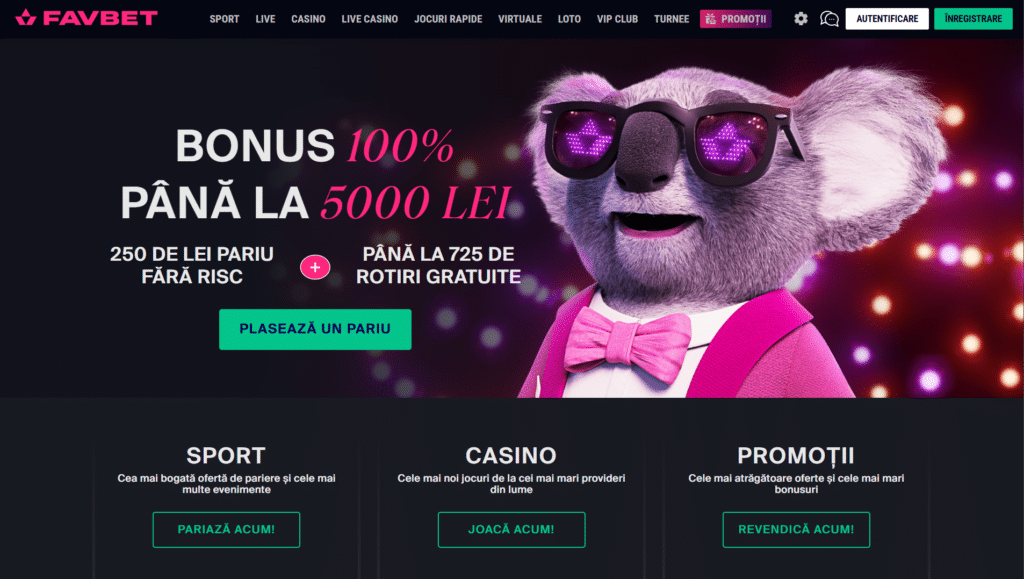 Bonus de bun venit pentru cazinou