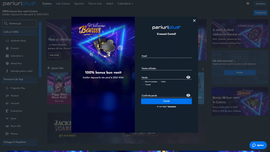 Cum să vă înregistrați la PariuriPlus Casino - ghid pas cu pas pentru procesul de înregistrare