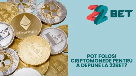 Pot folosi criptomonede pentru a depune la 22bet?