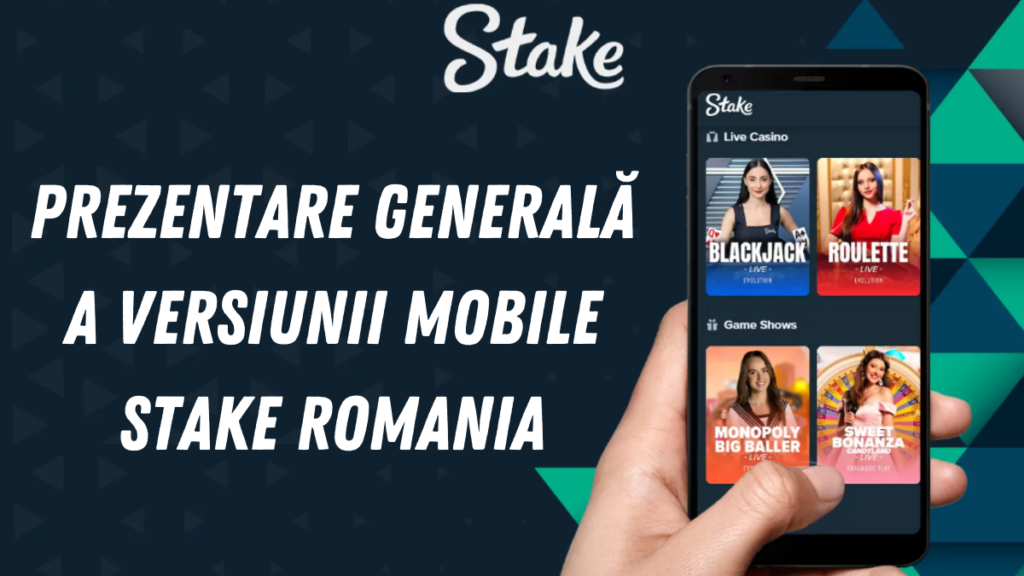 Prezentare generală a versiunii mobile Stake Romania