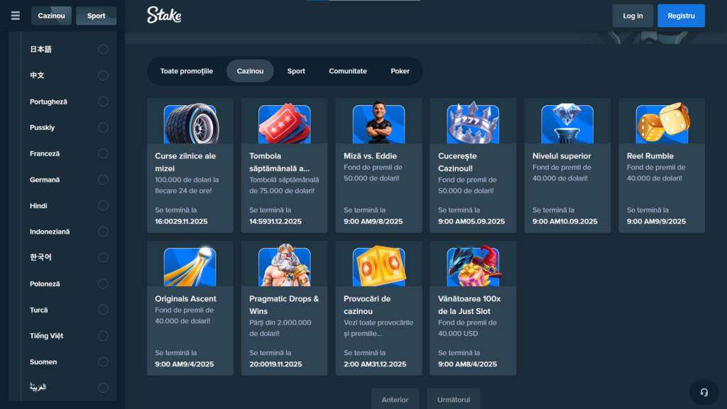 Informații despre bonusul de bun venit oferit de Stake Romania
